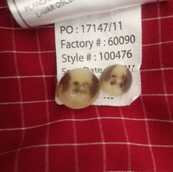 Antigua North Carolina State Windowpane Plaid Button Down Shirt Size XL - Picture 9 of 15